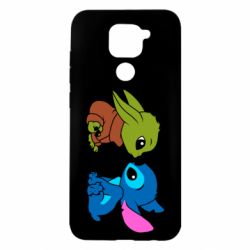 Чехол для Xiaomi Redmi Note 9/Redmi 10X Baby Yoda And Stitch - PrintSalon