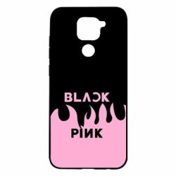 Чехол для Xiaomi Redmi Note 9/Redmi 10X Blackpink pink fire - PrintSalon