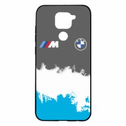 Чехол для Xiaomi Redmi Note 9/Redmi 10X BMW logo and gray background - PrintSalon