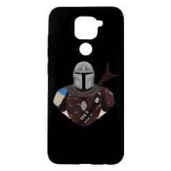 Чехол для Xiaomi Redmi Note 9/Redmi 10X Bust of Mandalorian - PrintSalon