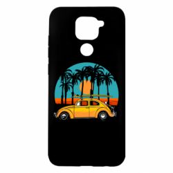Чехол для Xiaomi Redmi Note 9/Redmi 10X Car and sunset - PrintSalon