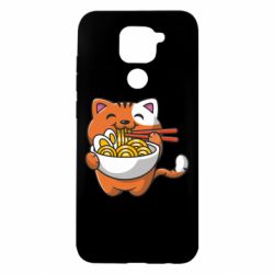 Чехол для Xiaomi Redmi Note 9/Redmi 10X Cat and Ramen - PrintSalon
