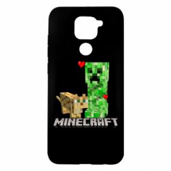 Чехол для Xiaomi Redmi Note 9/Redmi 10X Creeper and Cat - PrintSalon