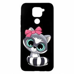 Чехол для Xiaomi Redmi Note 9/Redmi 10X Cute raccoon - PrintSalon