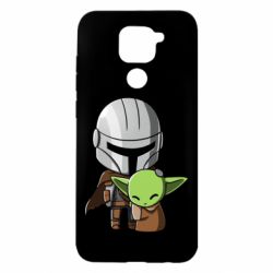 Чехол для Xiaomi Redmi Note 9/Redmi 10X Din Djarin And The Child - PrintSalon