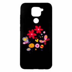 Чехол для Xiaomi Redmi Note 9/Redmi 10X Flowers and Butterflies - PrintSalon