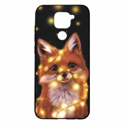 Чохол для Xiaomi Redmi Note 9 / Redmi 10X Fox And Christmas Lights - PrintSalon