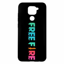 Чехол для Xiaomi Redmi Note 9/Redmi 10X Free fire gradient logo - PrintSalon