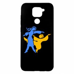 Чехол для Xiaomi Redmi Note 9/Redmi 10X Гопак. Девушка и парень - PrintSalon