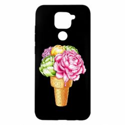 Чехол для Xiaomi Redmi Note 9/Redmi 10X Ice cream flowers - PrintSalon