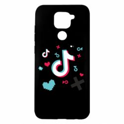 Чехол для Xiaomi Redmi Note 9/Redmi 10X Icons TIK TOK - PrintSalon