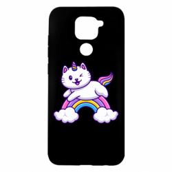 Чехол для Xiaomi Redmi Note 9/Redmi 10X Котик-единорог - PrintSalon