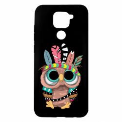 Чехол для Xiaomi Redmi Note 9/Redmi 10X Little owl with feathers - PrintSalon