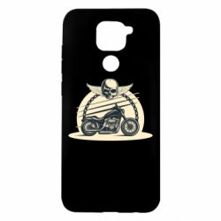 Чехол для Xiaomi Redmi Note 9/Redmi 10X Skull and Bike - PrintSalon