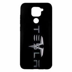Чехол для Xiaomi Redmi Note 9/Redmi 10X Tesla Car logo - PrintSalon