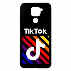 Чехол для Xiaomi Redmi Note 9/Redmi 10X Tik Tok Colorful Logo - PrintSalon