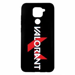Чехол для Xiaomi Redmi Note 9/Redmi 10X Valorant glitsh logo - PrintSalon