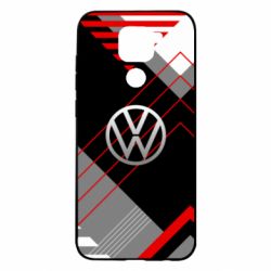 Чехол для Xiaomi Redmi Note 9/Redmi 10X Volkswagen logo and abstraction - PrintSalon