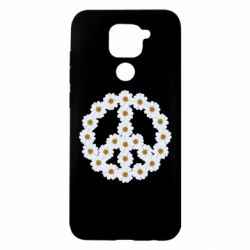 Чехол для Xiaomi Redmi Note 9/Redmi 10X Знак мира из ромашек-PrintSalon Чехол для Xiaomi Redmi Note 9/Redmi 10X Знак мира из ромашек