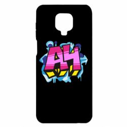 Чехол для Xiaomi Redmi Note 9S/9Pro/9Pro Max А4 Граффити - PrintSalon