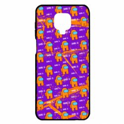 Чехол для Xiaomi Redmi Note 9S/9Pro/9Pro Max Among Us and grunge background - PrintSalon