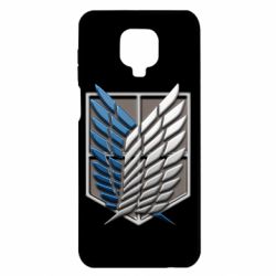 Чохол для Xiaomi Redmi Note 9S / 9Pro / 9Pro Max Attack Titan Survey Corps Logo 3D