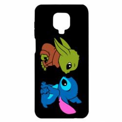 Чехол для Xiaomi Redmi Note 9S/9Pro/9Pro Max Baby Yoda And Stitch - PrintSalon