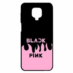 Чехол для Xiaomi Redmi Note 9S/9Pro/9Pro Max Blackpink pink fire - PrintSalon