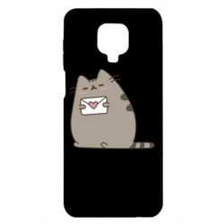 Чехол для Xiaomi Redmi Note 9S/9Pro/9Pro Max Cat with a letter - PrintSalon