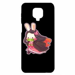 Чехол для Xiaomi Redmi Note 9S/9Pro/9Pro Max Chibi Bunny Kamado Nezuko - PrintSalon