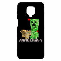 Чехол для Xiaomi Redmi Note 9S/9Pro/9Pro Max Creeper and Cat - PrintSalon