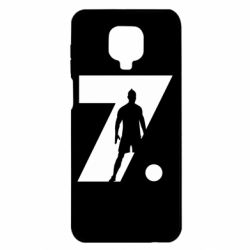 Чехол для Xiaomi Redmi Note 9S/9Pro/9Pro Max Cristiano Ronaldo Silhouette Art - PrintSalon