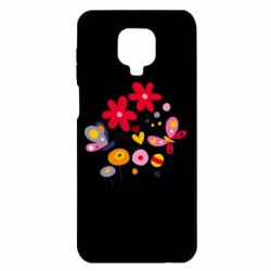 Чехол для Xiaomi Redmi Note 9S/9Pro/9Pro Max Flowers and Butterflies - PrintSalon