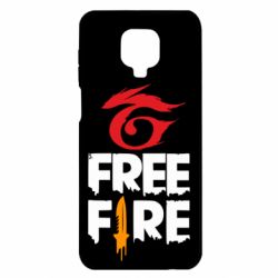 Чохол для Xiaomi Redmi Note 9S / 9Pro / 9Pro Max Garena and Free Fire logo - PrintSalon