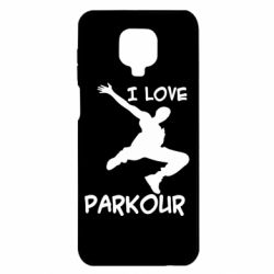 Чехол для Xiaomi Redmi Note 9S/9Pro/9Pro Max I love parkour - PrintSalon