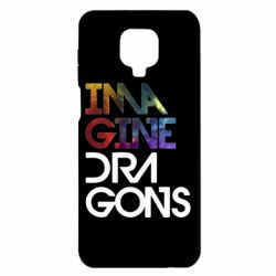 Чехол для Xiaomi Redmi Note 9S/9Pro/9Pro Max Imagine Dragons and space - PrintSalon