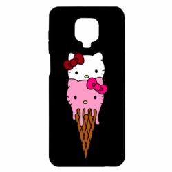 Чехол для Xiaomi Redmi Note 9S/9Pro/9Pro Max Kitty ice cream - PrintSalon