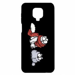Чехол для Xiaomi Redmi Note 9S/9Pro/9Pro Max Кот Саймона Зима - PrintSalon