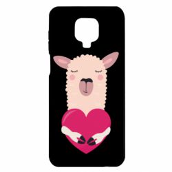 Чохол для Xiaomi Redmi Note 9S / 9Pro / 9Pro Max Lama with heart - PrintSalon