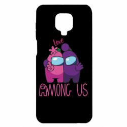 Чехол для Xiaomi Redmi Note 9S/9Pro/9Pro Max Love is Among Us - PrintSalon