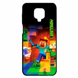 Чехол для Xiaomi Redmi Note 9S/9Pro/9Pro Max Майнкрафт - PrintSalon