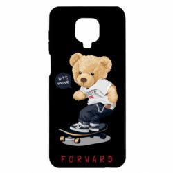 Чехол для Xiaomi Redmi Note 9S/9Pro/9Pro Max Мишка тедди на скейте-PrintSalon Чехол для Xiaomi Redmi Note 9S/9Pro/9Pro Max Мишка тедди на скейте
