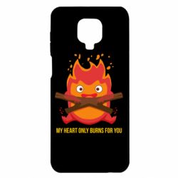 Чехол для Xiaomi Redmi Note 9S/9Pro/9Pro Max MY HEART ONLY  BURNS FOR YOU - PrintSalon