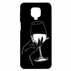 Чехол для Xiaomi Redmi Note 9S/9Pro/9Pro Max Рука с бокалом - PrintSalon