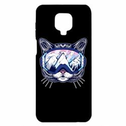 Чехол для Xiaomi Redmi Note 9S/9Pro/9Pro Max Snowboard Cat - PrintSalon