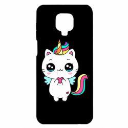 Чехол для Xiaomi Redmi Note 9S/9Pro/9Pro Max The cat is unicorn - PrintSalon
