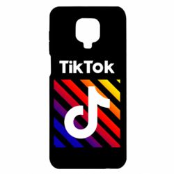 Чехол для Xiaomi Redmi Note 9S/9Pro/9Pro Max Tik Tok Colorful Logo - PrintSalon