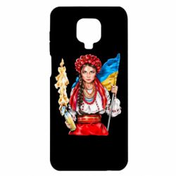 Чехол для Xiaomi Redmi Note 9S/9Pro/9Pro Max Украинская девушка в венку - PrintSalon