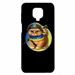 Чехол для Xiaomi Redmi Note 9S/9Pro/9Pro Max Военный котик - PrintSalon