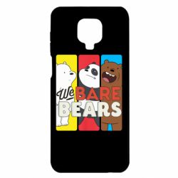Чехол для Xiaomi Redmi Note 9S/9Pro/9Pro Max We bare bears collage - PrintSalon